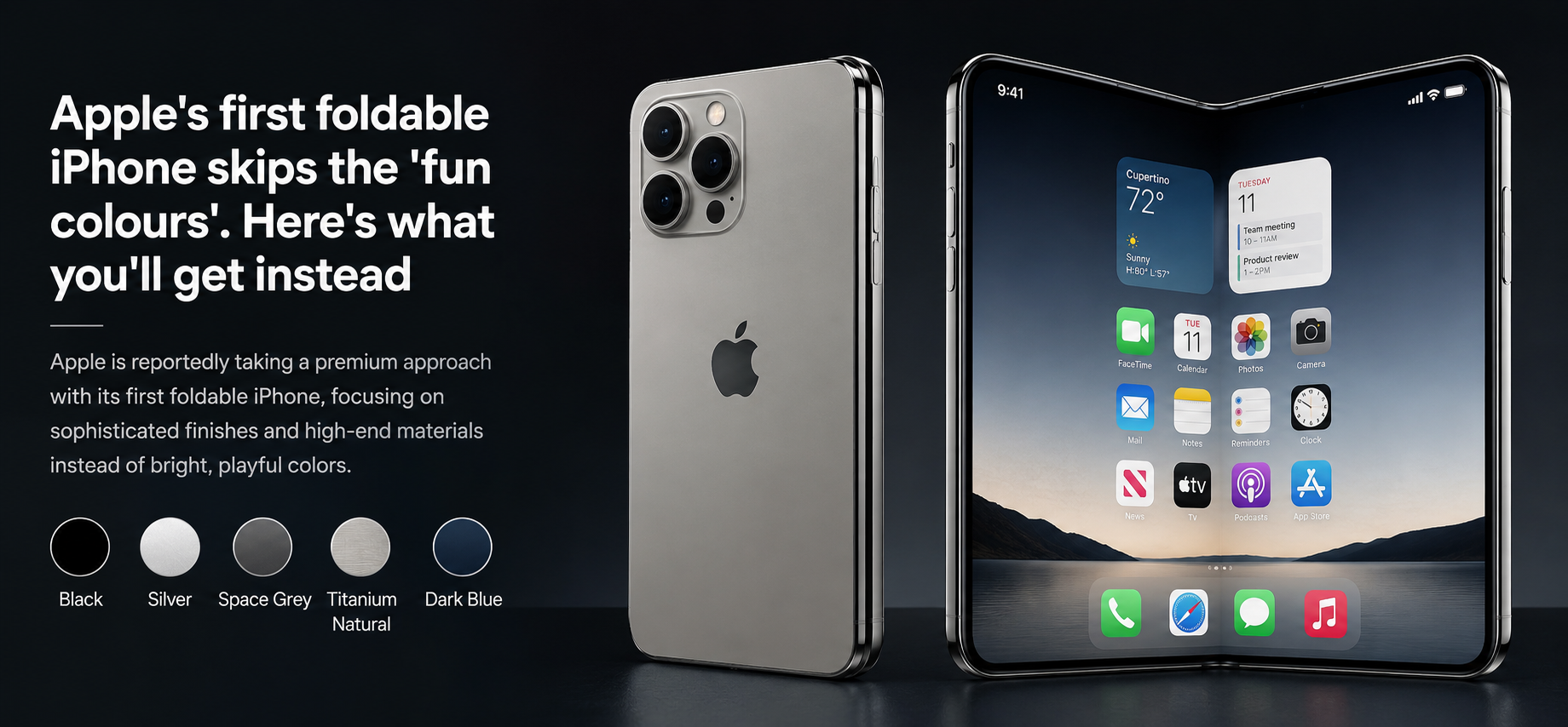 Apple's First Foldable iPhone May Ditch Colorful Finishes for a Premium Look