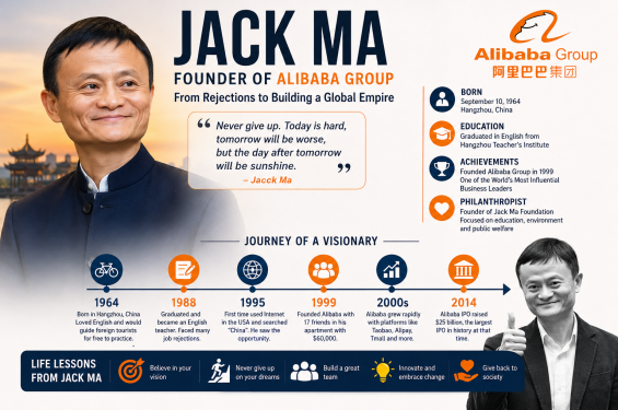 Jack Ma Biography: The Inspiring Journey from Rejections to Alibaba Founder
