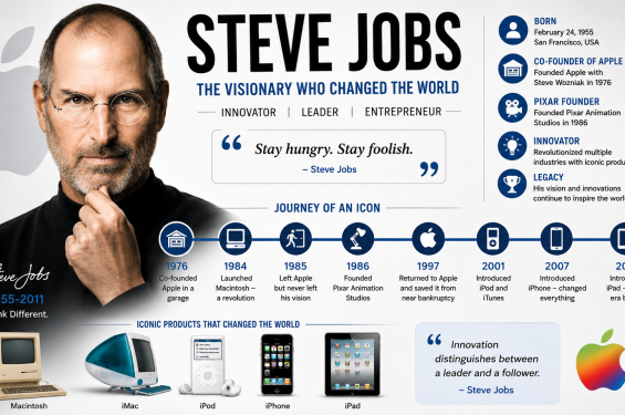 Steve Jobs Biography: Success Story, Apple Founder & Life Journey